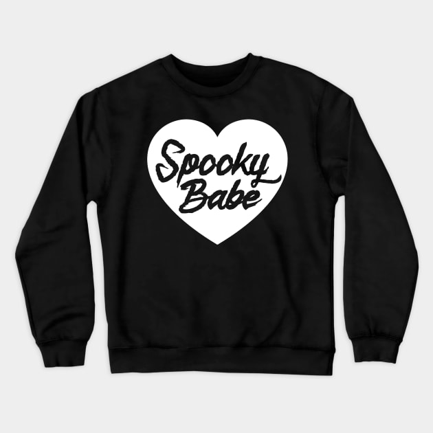 Spooky Babe Crewneck Sweatshirt by CrypticCoffin